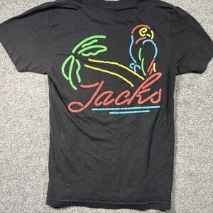 Vintage Jacks Surfboards Single Stitch Black Parrot Logo T Shirt‎